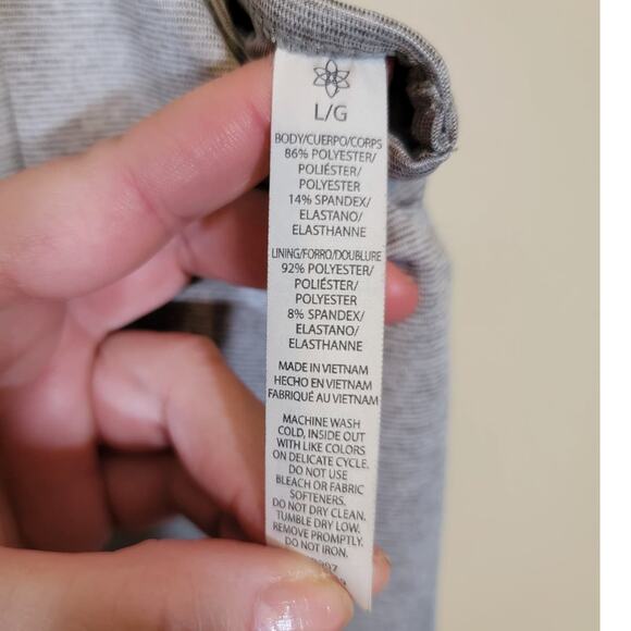 Harmony & Balance Racerback Athletic Dress Activewear Minimalist Gray Size Large - Picture 4 of 6